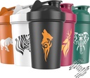 Jeela SPORTS 5 PACK Sticle de Shaker Proteine pentru amestecuri de proteine -20 OZ- Spălătorie Seif Shaker Cupe pentru Shakes Proteine - Shaker Cup pentru Blender Proteine Shaker flacon pentru Shakes Shake Shake Shake Blender