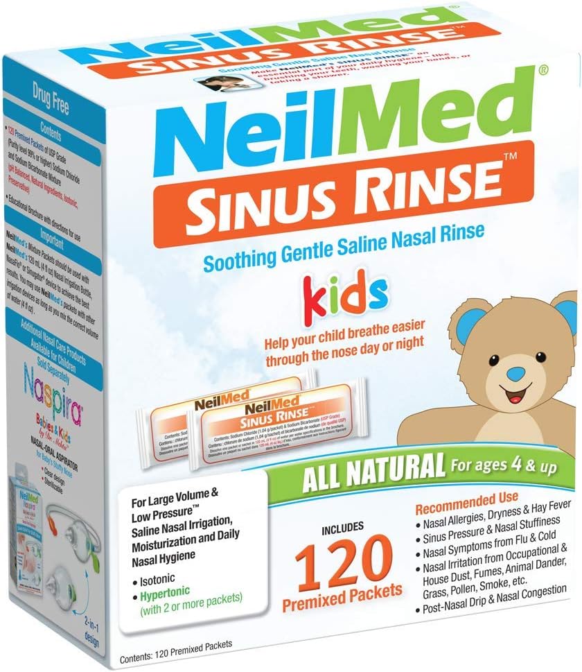 Neil Med Sinus Clătiți Pachete pediatrice, Premixed 120/box