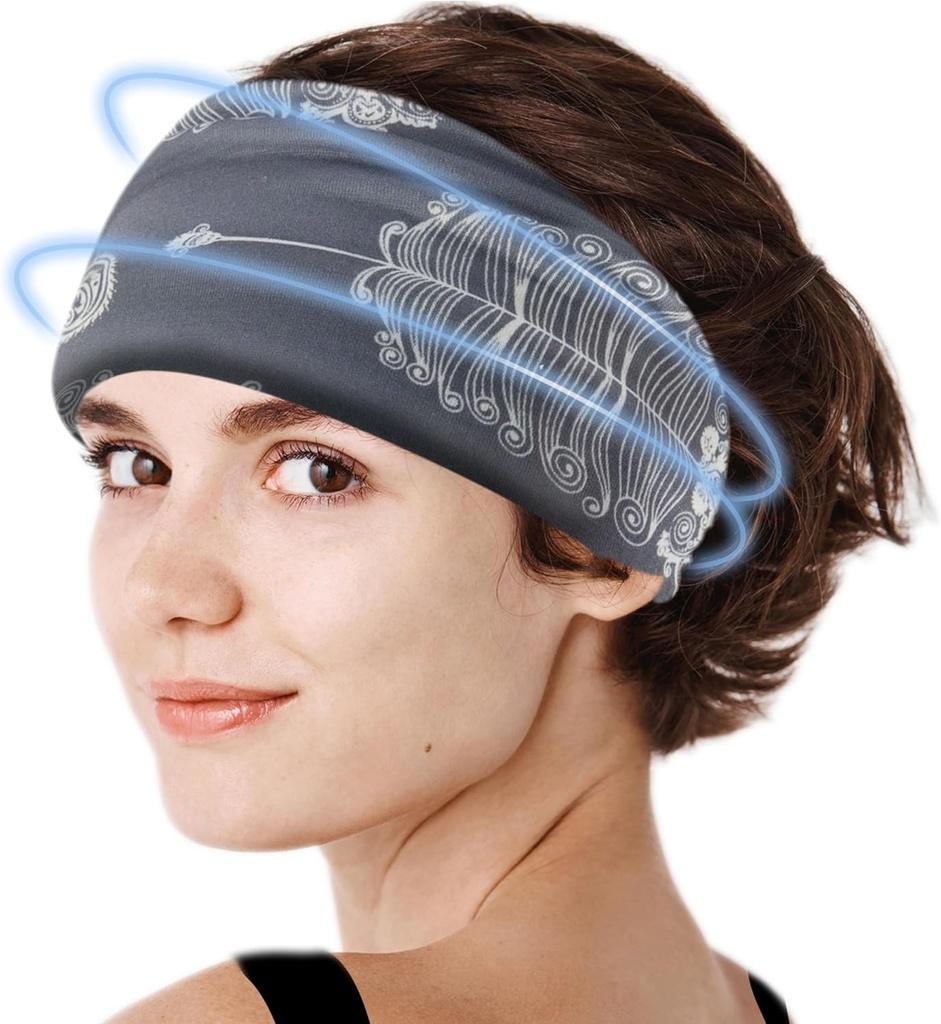 Crimmy Migrene Migrene Cap de ajutor, Cooling Gel Capband gât Wrap Hat Mask, Soothing Ice Pack Head Face Rece Compresa pentru tensiune Stres & Hangover