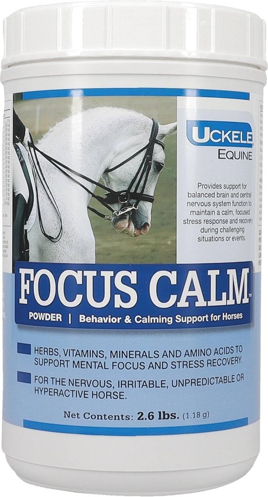Uckele Focus calm Cai Supliment - calm și supliment comportament pentru cai - Equine Vitamina si Suplimentul mineral - 2.6 lire (lb)