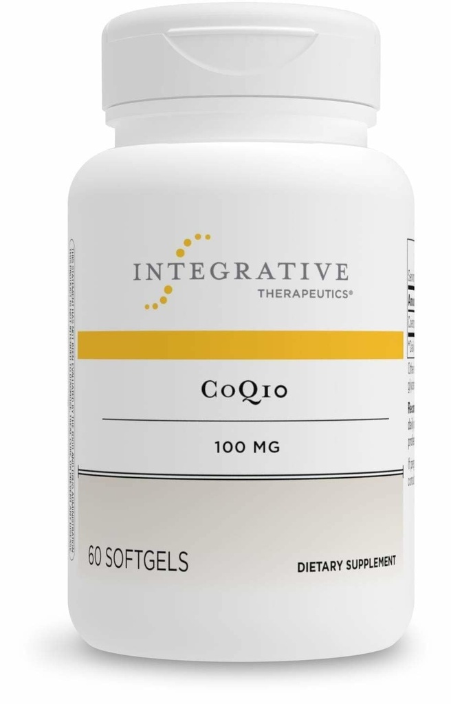 Tehnologii integrate CoQ10 (100 mg) - Energie celulară, Supliment de suport pentru sănătate cardiacă și cerebrală pentru adulți* - 60 Softgels (60 Servings)
