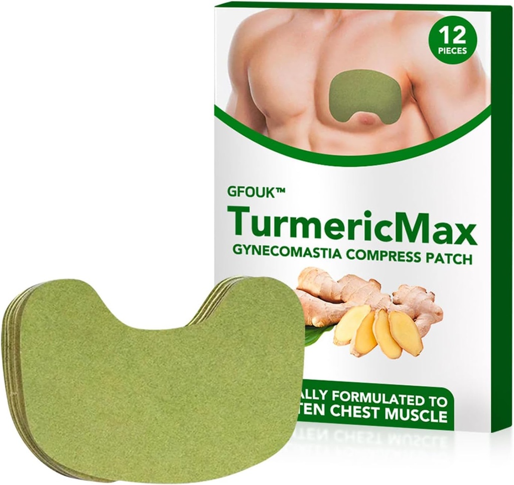 Gynecomastie Compress Patch - Ginger Cream pentru bărbați, strângerea și sculptarea mușchilor piept cu ingrediente naturale (1Pachet)