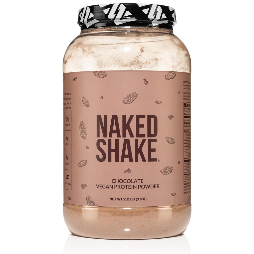 Se agită gol - praf de ciocolată Proteină - Pe bază de plante de proteine Shake cu ulei Mct, gluten-free, soia-free, fără Gmos sau îndulcitori artificiali - 30 Serviri