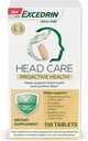 Excedrin Head Care Sănătate proactivă cu magneziu, Riboflavină, vitamina B6, Acid folic și vitamina B12, Supliment alimentar sprijină Head Health și Comfort Daily 
