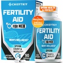 Suplimente de fertilitate masculină, Suplimentul de fertilitate avansată pentru bărbaţi Optimal Sperm Conte Motilitate & T cu rădăcină Maca, Tribulus Terrestris, Zinc, CoQ10, Pre Conception pentru el, 90 Caps