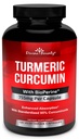 Curcumina turmerica cu extract de piper negru BioPerine - 755 mg pe capsulă, 120 Veg. Capsule - Tumeric fără OMG-uri, standardizate la 95% Curcuminoide pentru potenta maxima