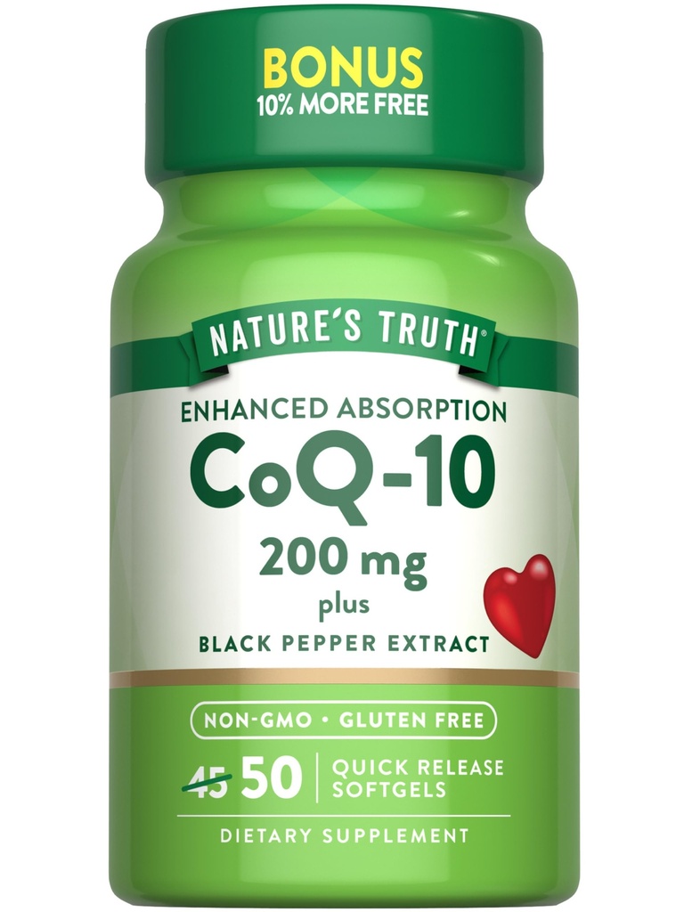 Adevărul naturii CoQ10 200mg Softgels 