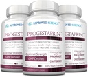 Progestaprin stiinta aprobata - Supliment suport progesteron - 3 sticle - 180 capsule - Vegan