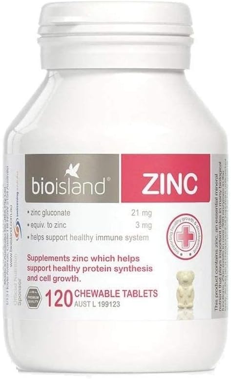 Bio Island Zinc 120 comprimate masticabile