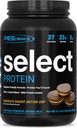 Pescience Select Pudră de proteine, Whey și Casein Blend, Pulbere de proteine curate pentru femei și bărbați, Calorie scăzut, Carb scăzut, Keto Friendly, Gluten gratuit - Ciocolata Unt de arahide - 27 Serviri
