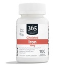365 de Whole Foods Market, Chelated Iron 18mg, Vegan, 100 Capsule