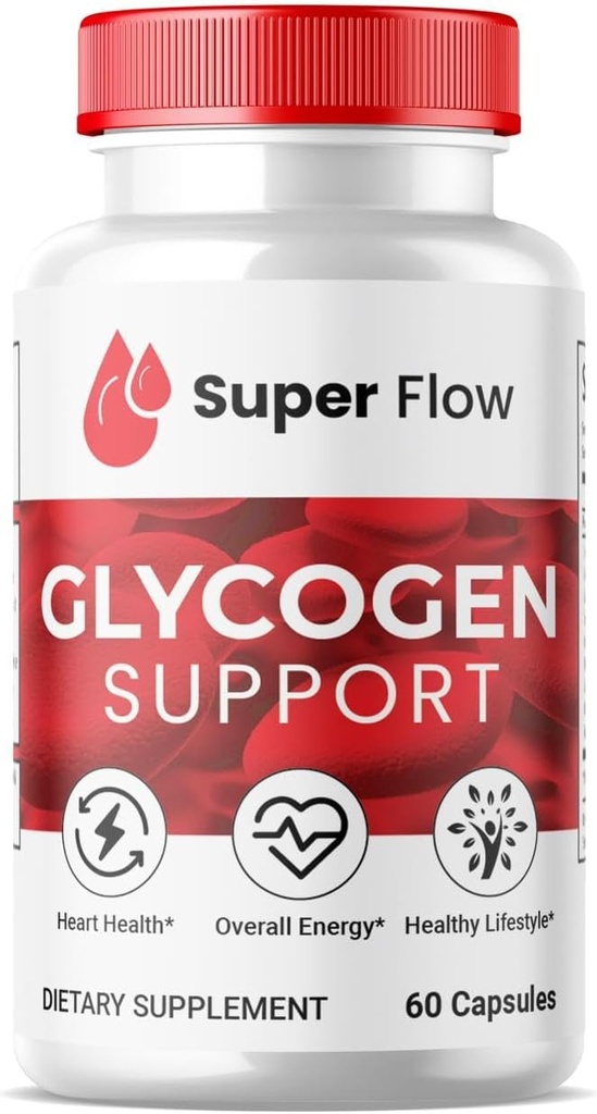 (1 ambalaj) Super Flow Glycogen, SuperFlow Glycogen Support Capsule, Glyco Optimizer Formula, Natural Blood Ship Cleaner, Super Flow Glycogen Support (60 capsule)