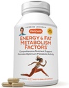 ANDREW LESSMAN Energy and Fat Metabolism Factors 360 Capsules - Promotes Optimum Fat Burning and Energy Metabolism, with Carnitine, Green Tea, Guarana, Ginseng, B-Complex. Easy to Swallow Capsules