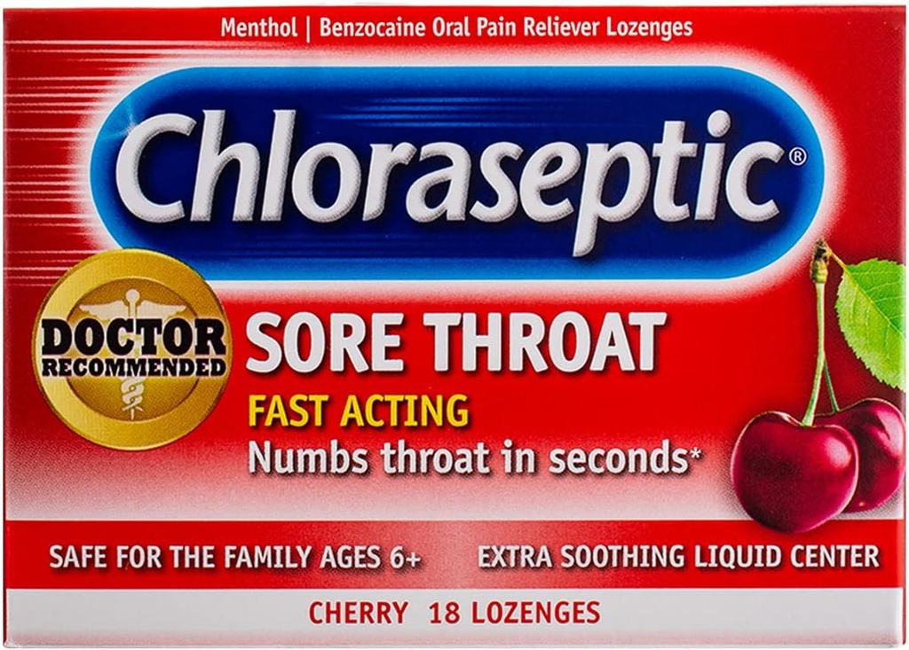 Arm & Hammer Pur şi simplu salină Nasal Spray 4.5oz & Chloraseptic Cherry Sore Ghroat Lozenges 18 Conte Bundle