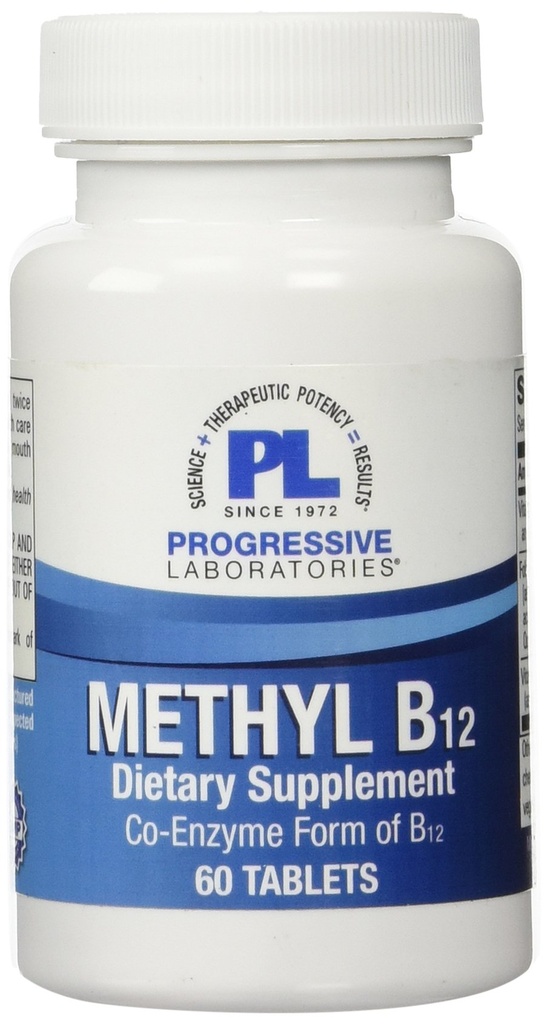 Laboratoare Progressive Metil B12 Supliment, 60 Conte