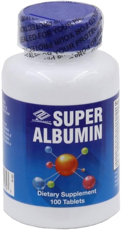 Super Albumin (100 comprimate) - 12 Pachet de Nu-Health