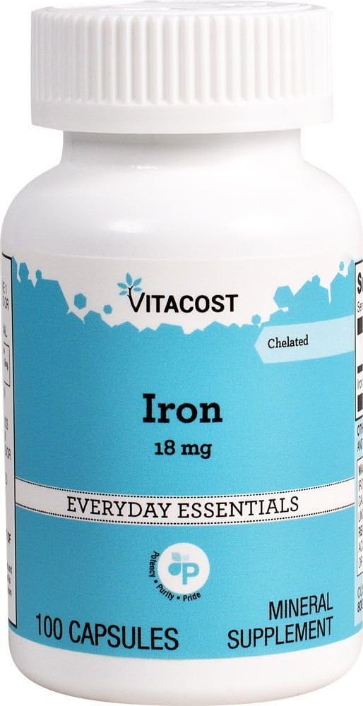 Vitacost Fier - 18 mg - 100 capsule