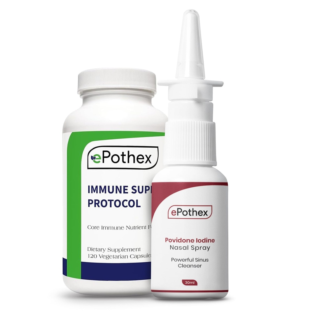 Bundle - Protocol de sprijin imun - 1% Povidonă Iod Spray nazal