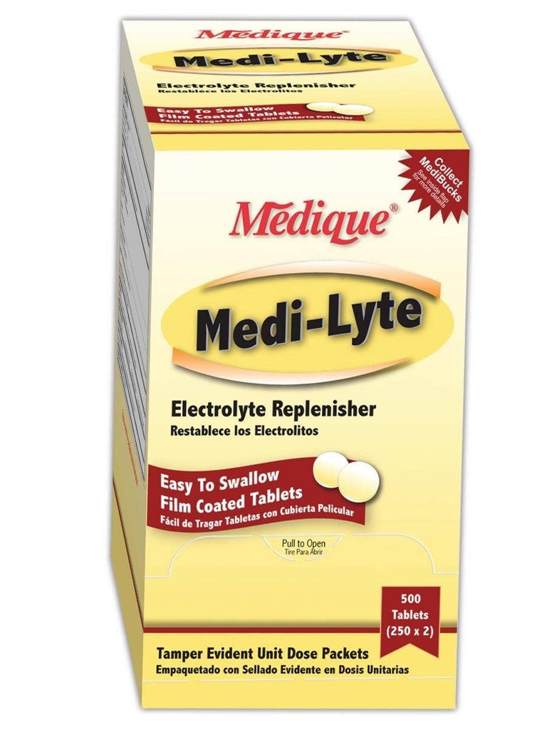 Medique MP030-33 Medi-Lyte Heat Relief Medicamente, Capacitate, Volum, Standard, Alb (Pachet de 50)