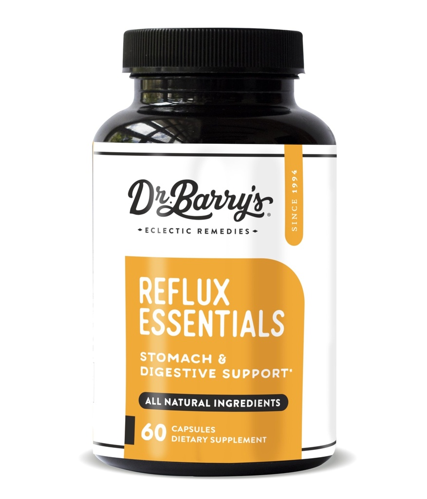 Refluxul Dr. Barry Essentials - Suport Natural pentru Digestive si Stomac Health, 60 Capsule - 30 zile de aprovizionare (1)