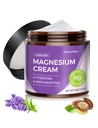 Cream Natural Topical Magneziu pentru somn,Loțiune de magneziu noapte pentru durere și cramps picior,Muscul de relaxare,Calm,Hidrație profundă pentru îngrijirea pielii. (Lavandă)
