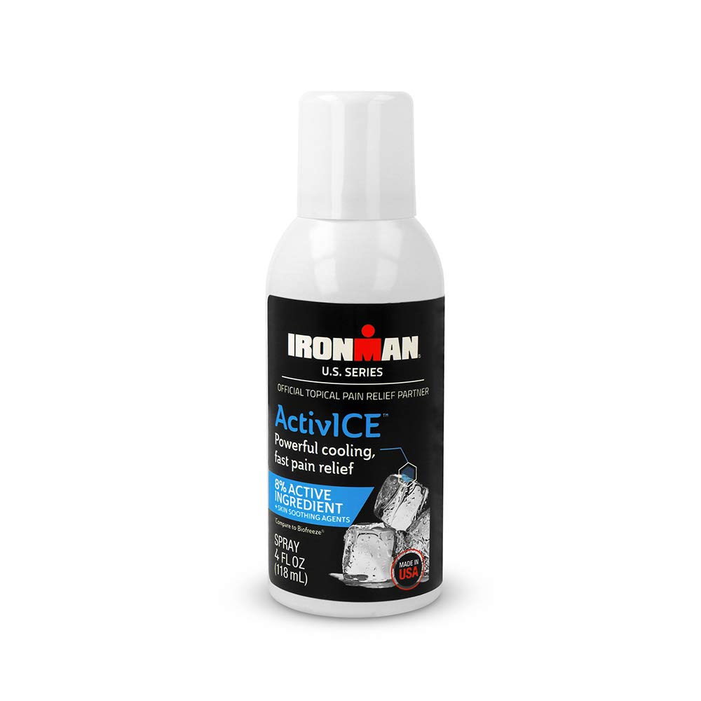 Curad IRONMAN Active Răcire Spray, Relief de durere Topical pentru artrită, articulații, mușchi, dureri de spate și corp, 4 oz (1 număr)