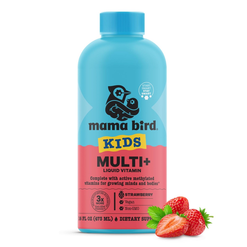 Cel mai bun Nest Wellness Copii Multivitamine lichide: Vitamine metilate, alimente integrale, Vegan, B12, Gluten-Free, non-GMO Methylfolat Daily Liquid Vitamine pentru copii cu suport imun -Aroma de afine, 16oz