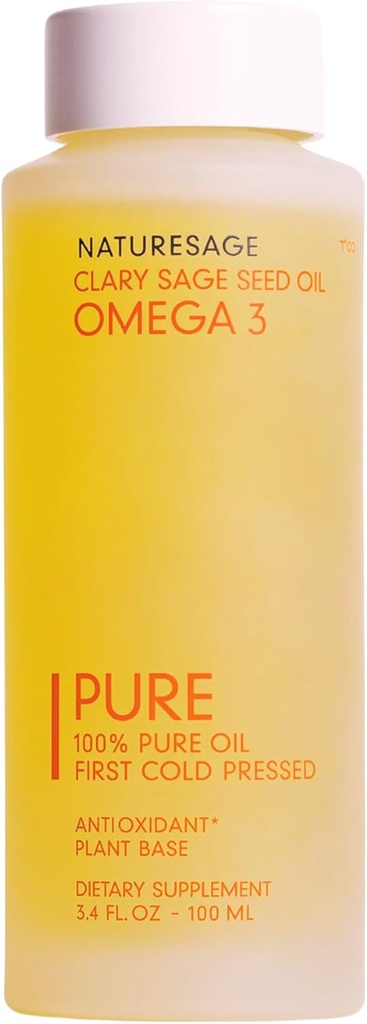 Pur Vegan lichid Omega 3 ulei, plante-based Alternative la Omega 3 ulei de pește, 3.4 fl. oz.