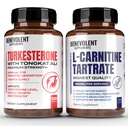 Turkesteron 8000 mg [Cele mai mari puritate] + Premium L-Carnitina supliment tartrat - supliment de înaltă absorbţie cu Tongkat Ali - Creşterea rezistenţei, Lean musculare creştere, Suport Metabolizare & Natural Ener