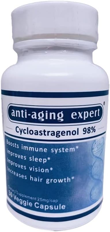 Cicloastragenol 98% Micronizat 25mg, 30 capsule vegetariene, 1 flacon