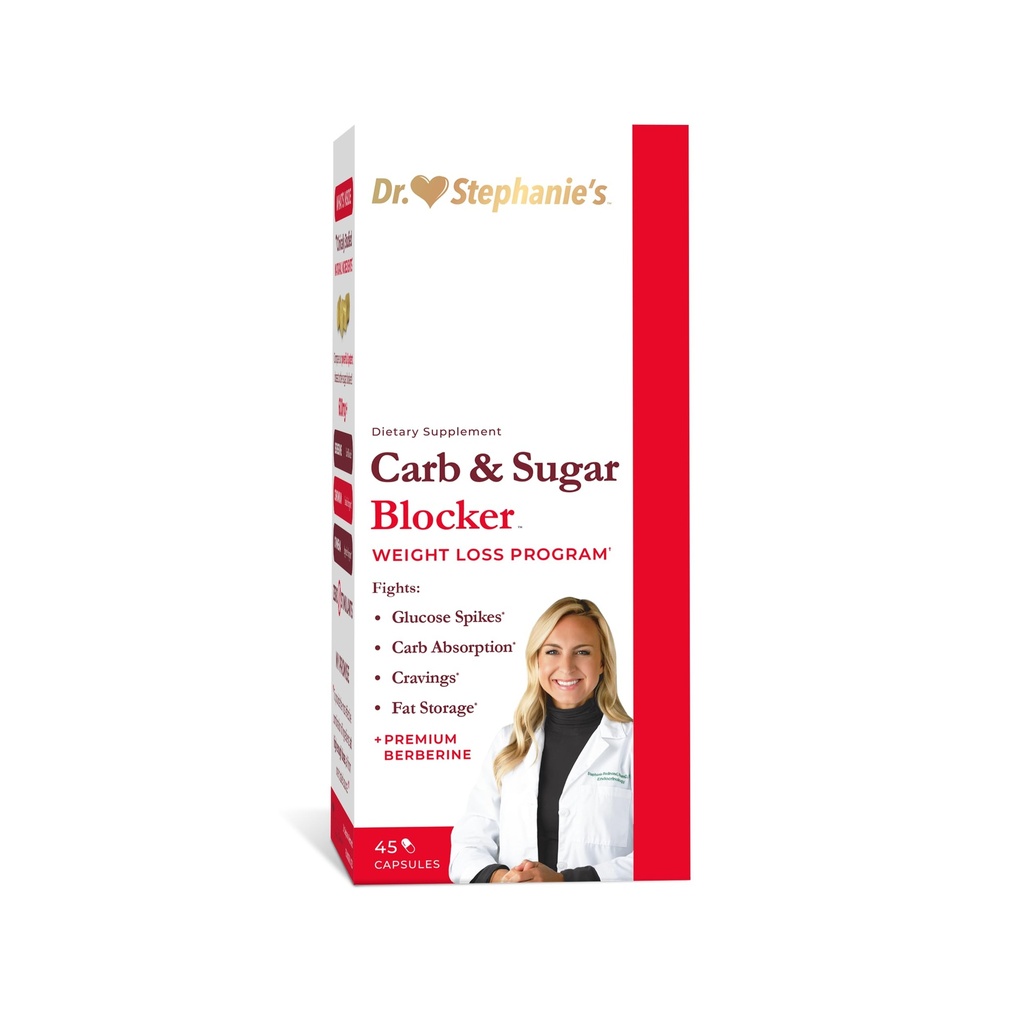 Carb & Sugar Blocker - Mega doza de Berberine & Suplimentul Gymnena - Ia cu mese pentru a reduce carbohidrati digerate si greutate