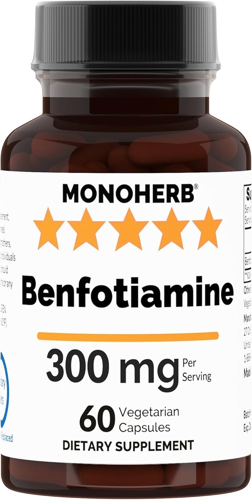 Benfotiamină 300 mg - 60 Veg Capsule