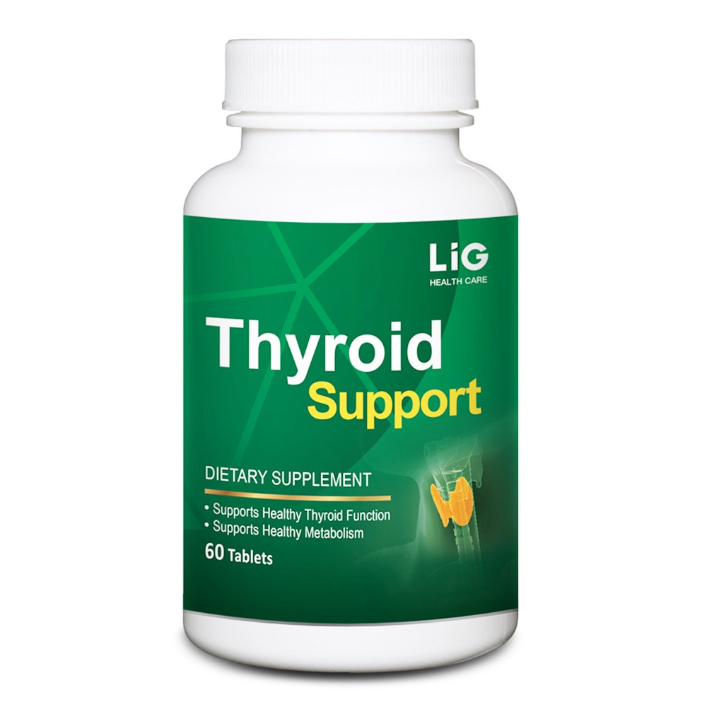 LIG Suport tiroidian- Suplimentul natural pentru nivelele de hormoni tiroidieni de tiroidă Goiter & Hashimoto-Balance
