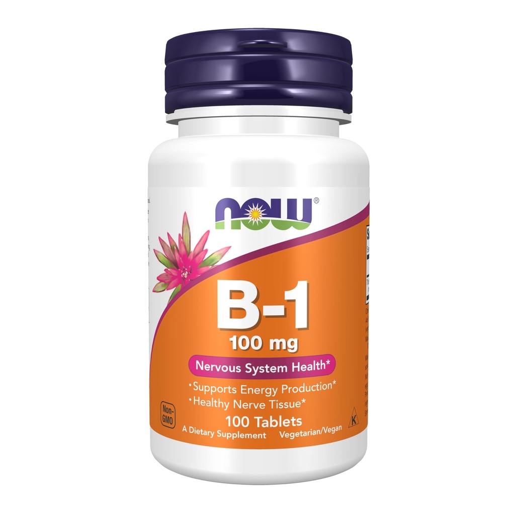 ACUM Alimente Suplimente, Vitamina B-1 100 mg, Producţia de energie *, Sistemul nervos Sănătate*, 100 comprimate