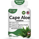 Cape Aloe naturale Laxative Supliment - Constipație Relief-Regula Bowel - toate-naturale dezintoxicare Herbal- management greutate supliment- Digestia Ajutor Supliment alimentar- 90 Caps- non-GMO