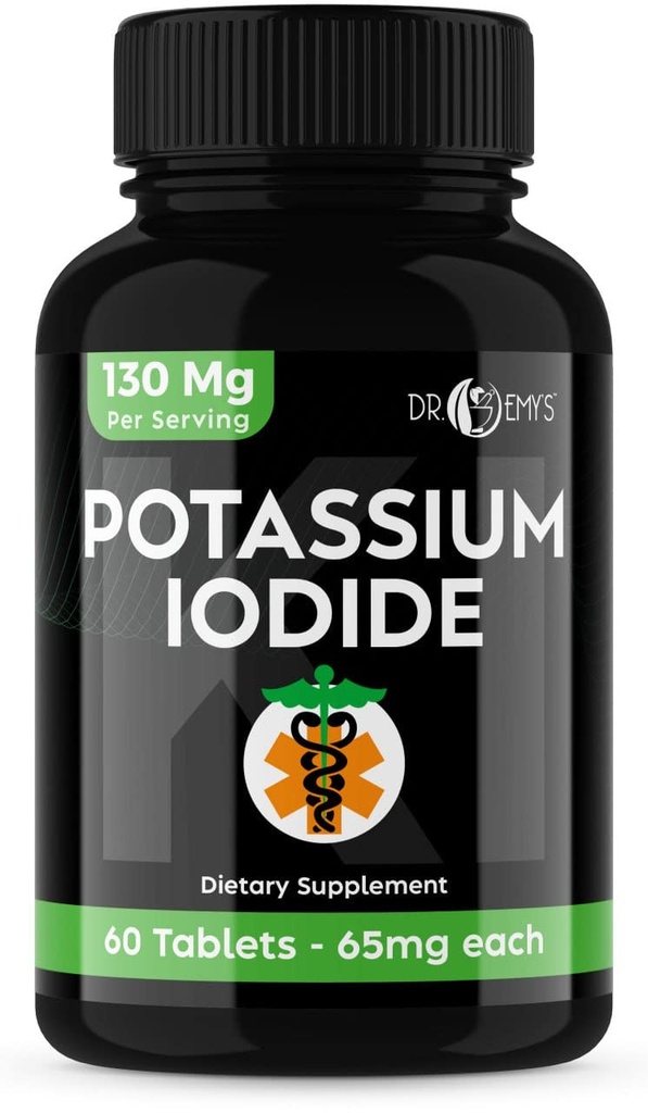 Comprimate de iod de potasiu - 1-pack 130mg Serviri Total 60 comprimate- Dr Emys Comprimate de iod de potasiu