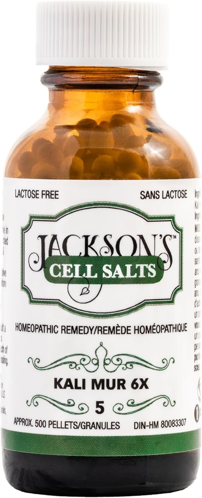 Jackson's #5 Cell Salt Kali mur 6X (500 Pellet Bottle)