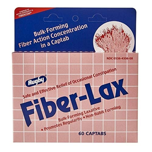 Rugby Fiber-Lax Polycarbo 500 Mg comprimate 60 Ea