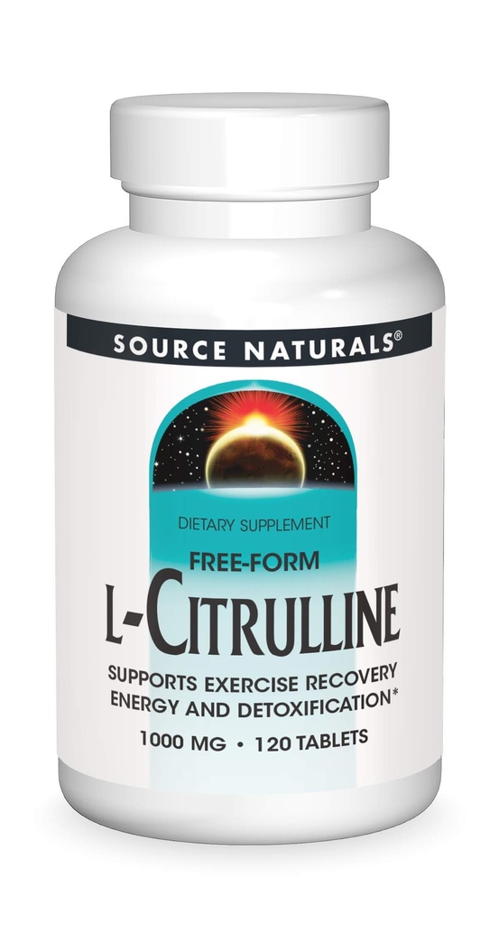 Sursa Naturals L-Citrulline 1000mg - Nitric Oxcide Booster - 120 comprimate