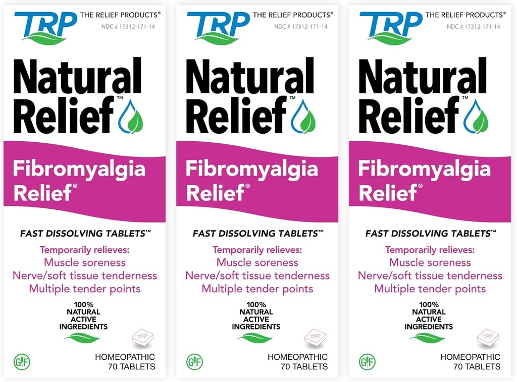 Fibromialgie Relief pentru ameliorarea temporară a durerii musculare Disconfort Tandreţe Dificultate la mişcarea durerii articulare (3 ambalaj)