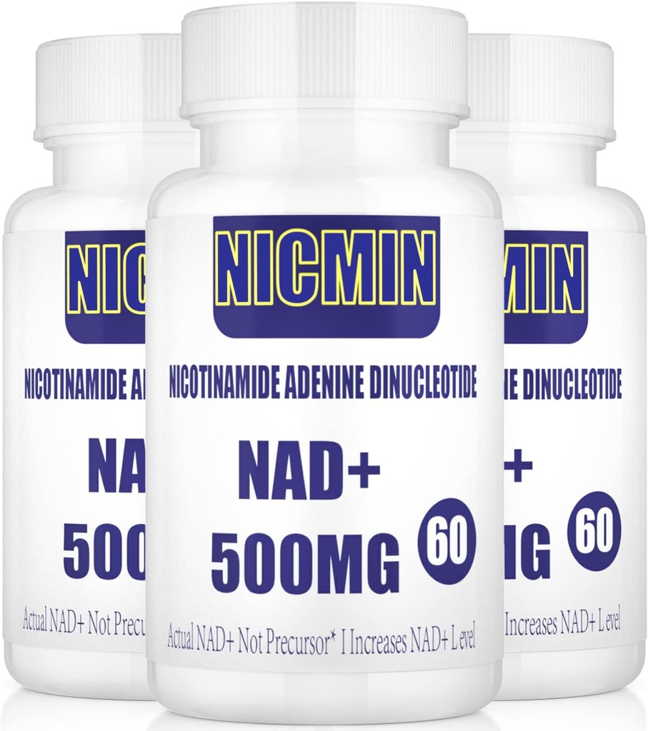 Liposomal NAD+ 500 mg cu TMG 300mg, Actual NAD+ Supliment (Nu este un Precursor) Mai eficient decât NMN, Nicotinamida Ribozida Alternativa pentru energie celulară, imbatranire sanatoasa si repararea musculara 180 capsule
