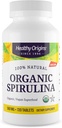 Origini sănătoase Spirulina organic 500 Mg (Organic Certified, Kosher Certified, Natural, Non-GMO, Gluten Free, Vegan Superfood), 720 comprimate