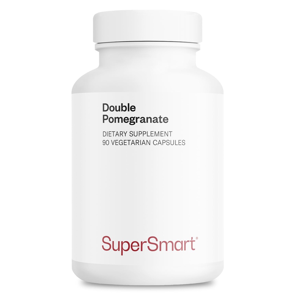 Supersmart - Double rodie (High Force) - 90% Acid ellagic & 40% Punicalagins - Supliment extract de rodii - Antioxidant avansat 