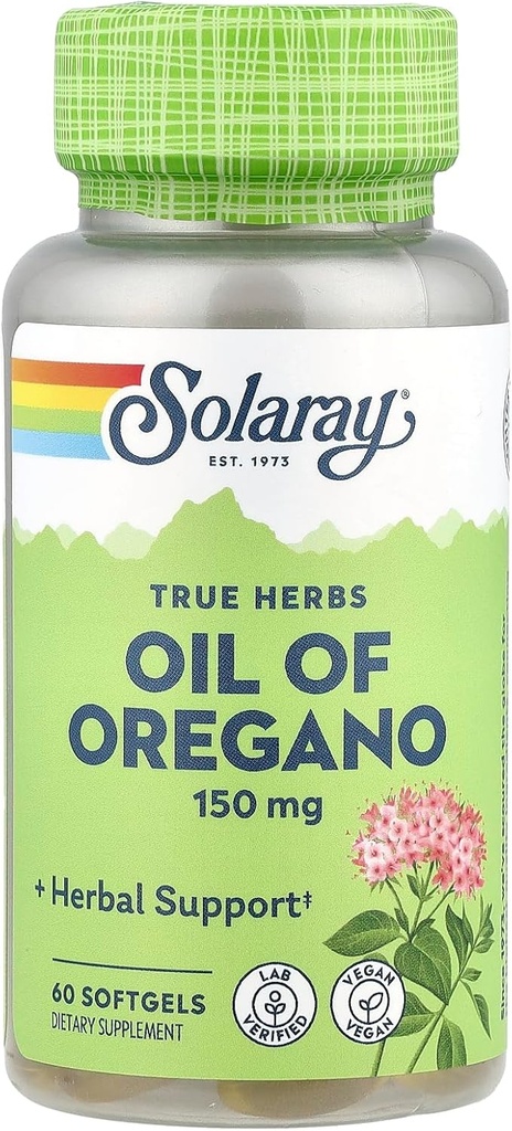 Ulei solar de Oregano Supliment, 150 mg, 60 Conte