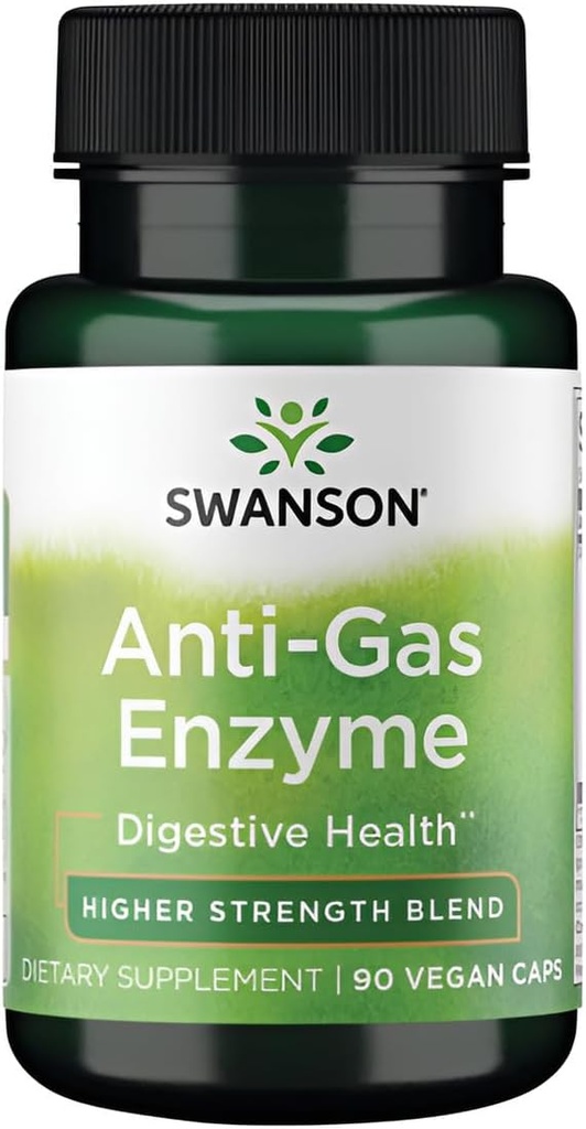 Swanson Anti- Gas Enzyme 123 Milligrams 90 Veg Capsule