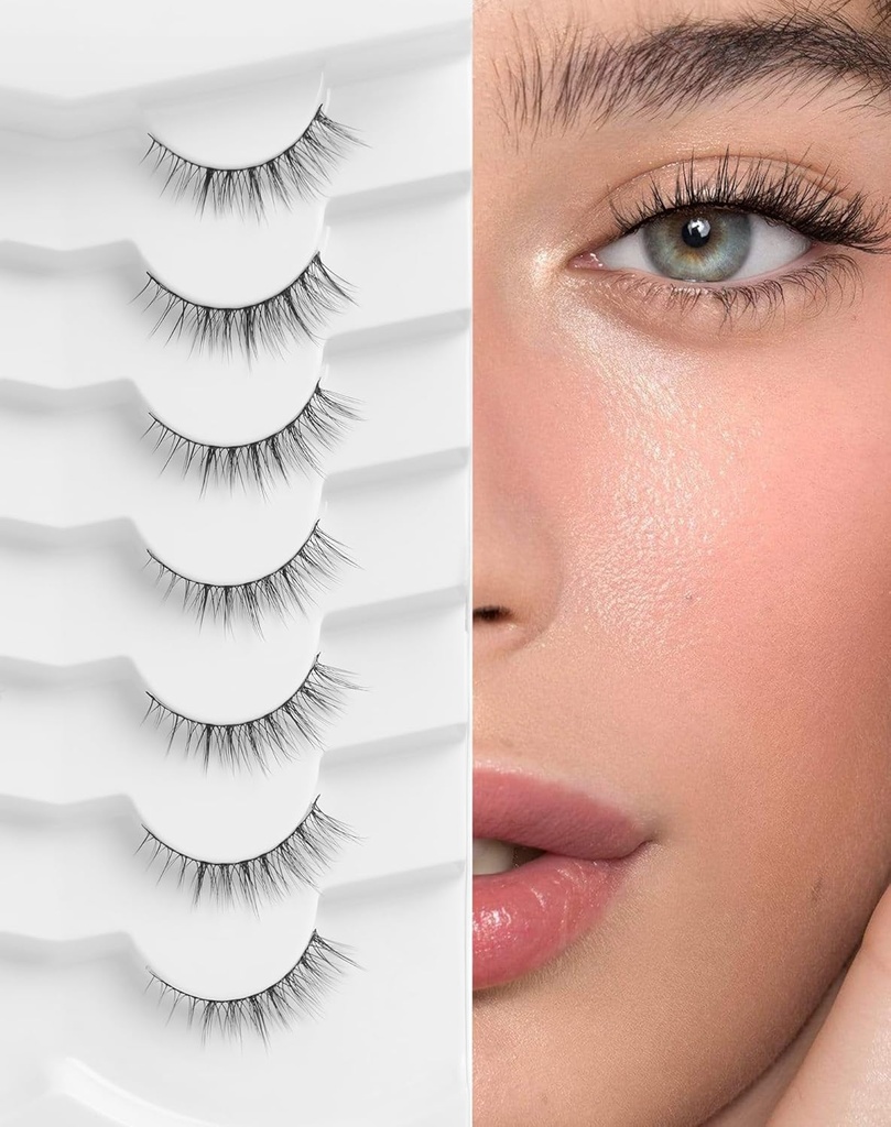 Lashes naturale gene naturale gene scurte natural uite gene false Wispy ochi Lashes 10mm mici Lashes fals Lashes K50