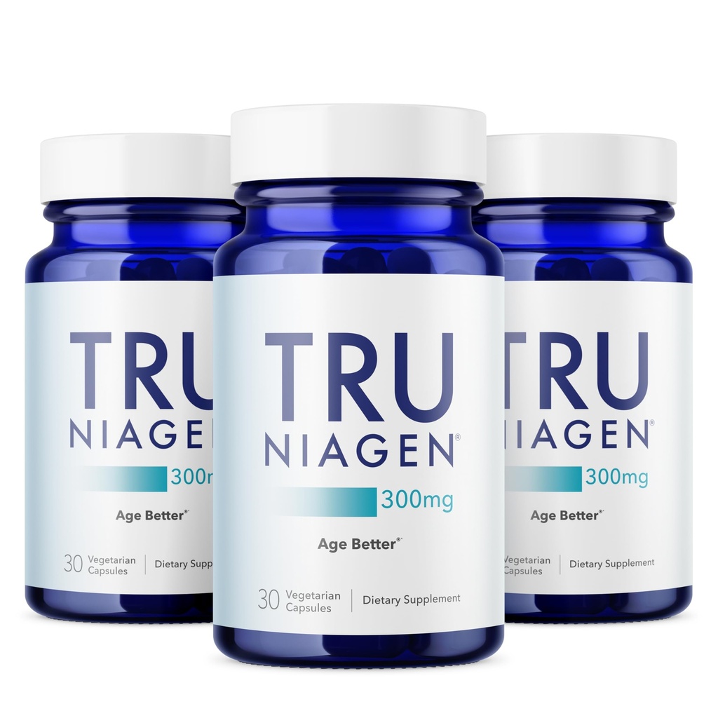 TRU NIAGEN Patentat NAD Supliment pentru anti imbatranire si regenerarea celulelor, 300mg Niagen, 30 de serviri 
