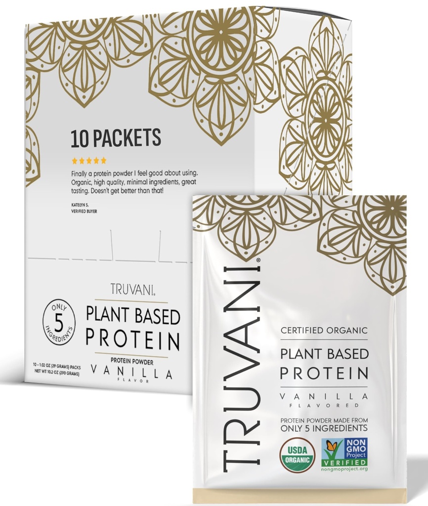 Truvani Vegan Pea Powder Proteina Pudra de Piulita Pudra de Piure de Piulita Piulita de Pisicuță 