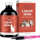 Suplimente de fier pentru pisici - fier lichid pentru anemie cu vitamine Cat, Suport Nivele de fier, Promovarea Celulei Roșii, Boost Energie și Vitalitate în Sănătatea Pisicilor, 3.4oz(100ml)