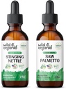Stingătoare organică și sălbatică Root Root Tincture 2 fl oz & Saw Palmetto Tincture 2 fl oz